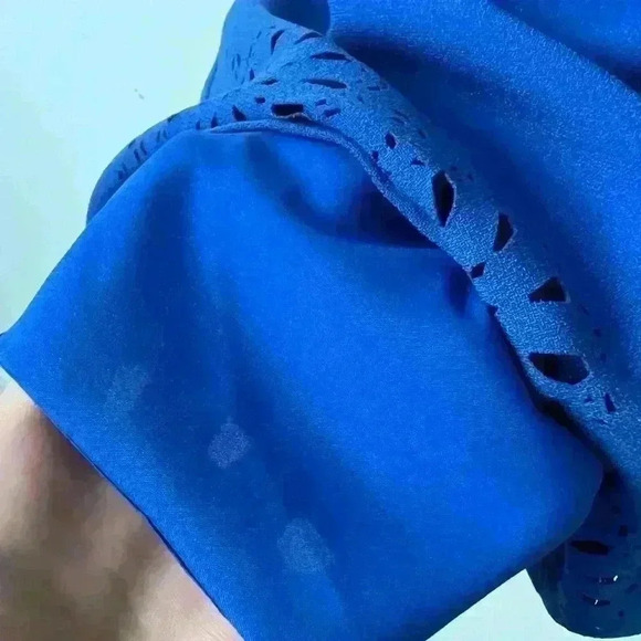 Banana Republic Women’s Blue Coastal Preppy Romantic Wedding Guest Dress 00 - Picture 9 of 12